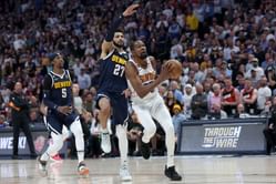 "KD getting swept in back to back postseasons"- Denver Nuggets fans troll Kevin Durant and co as they fall in Game 2