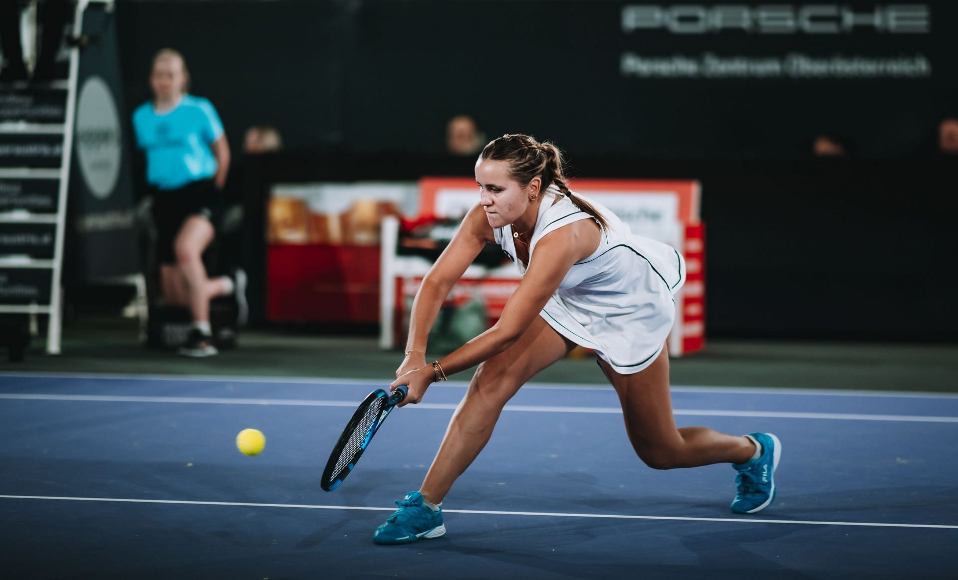 Sofia Kenin at the 2023 Linz Open.