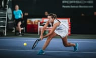 Sofia Kenin at the 2023 Linz Open.