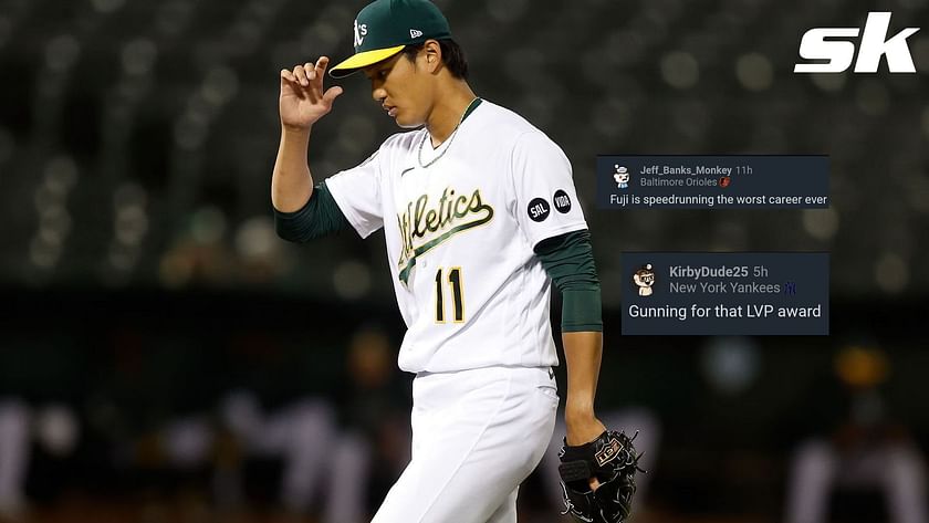 Baseball Reddit roasts Oakland Athletics pitcher Shintaro Fujinami: Fuji  is speedruning the worst career ever Gunning for that LVP award