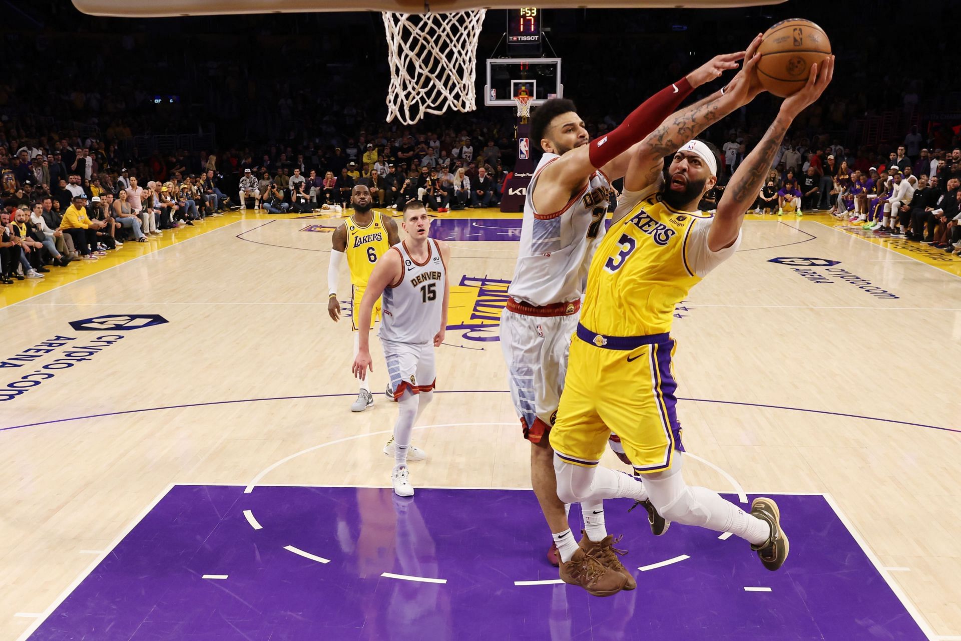 The Lakers were swept by the Nuggets in the 2023 NBA Playoffs (Image via Getty Images)