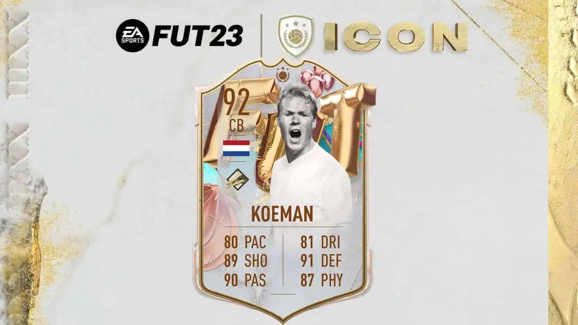 The Ronald Koeman FUT Birthday SBC is priced pretty competitively in FIFA 23 (Image via EA Sports)