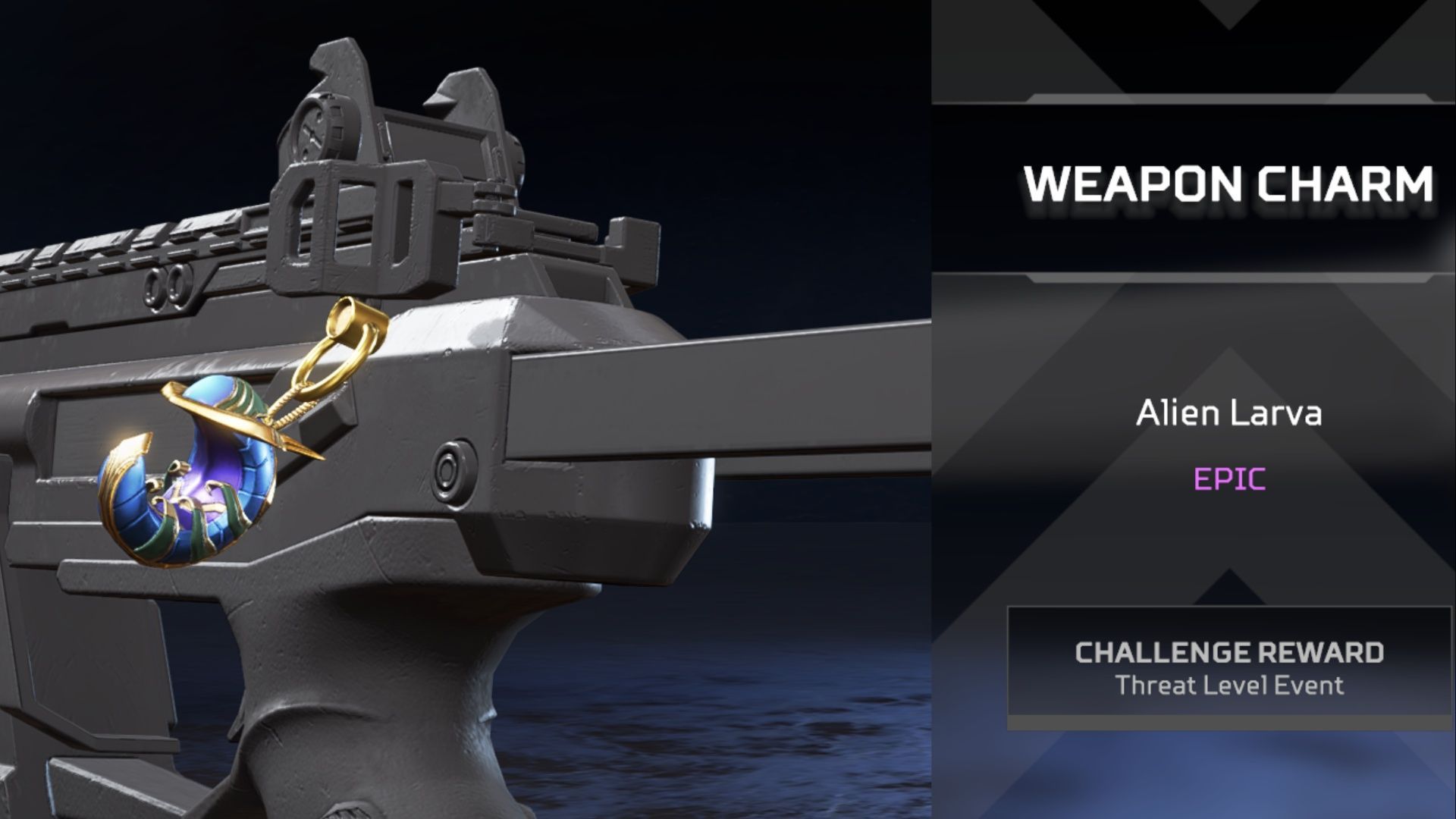 The Epic Alien Larva Weapon Charm in Apex Legends (Image via EA)