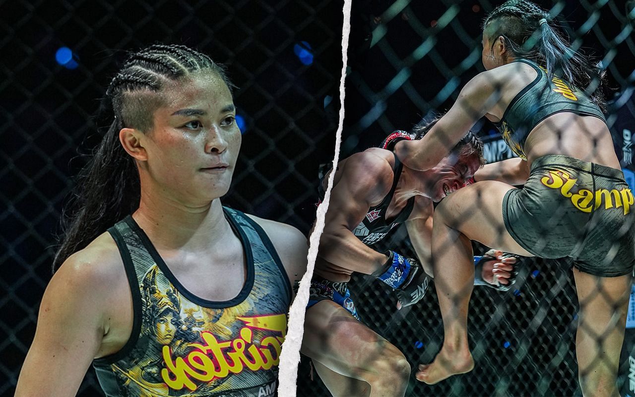 Stamp Fairtex explains her finishing blow against Alyse Anderson.