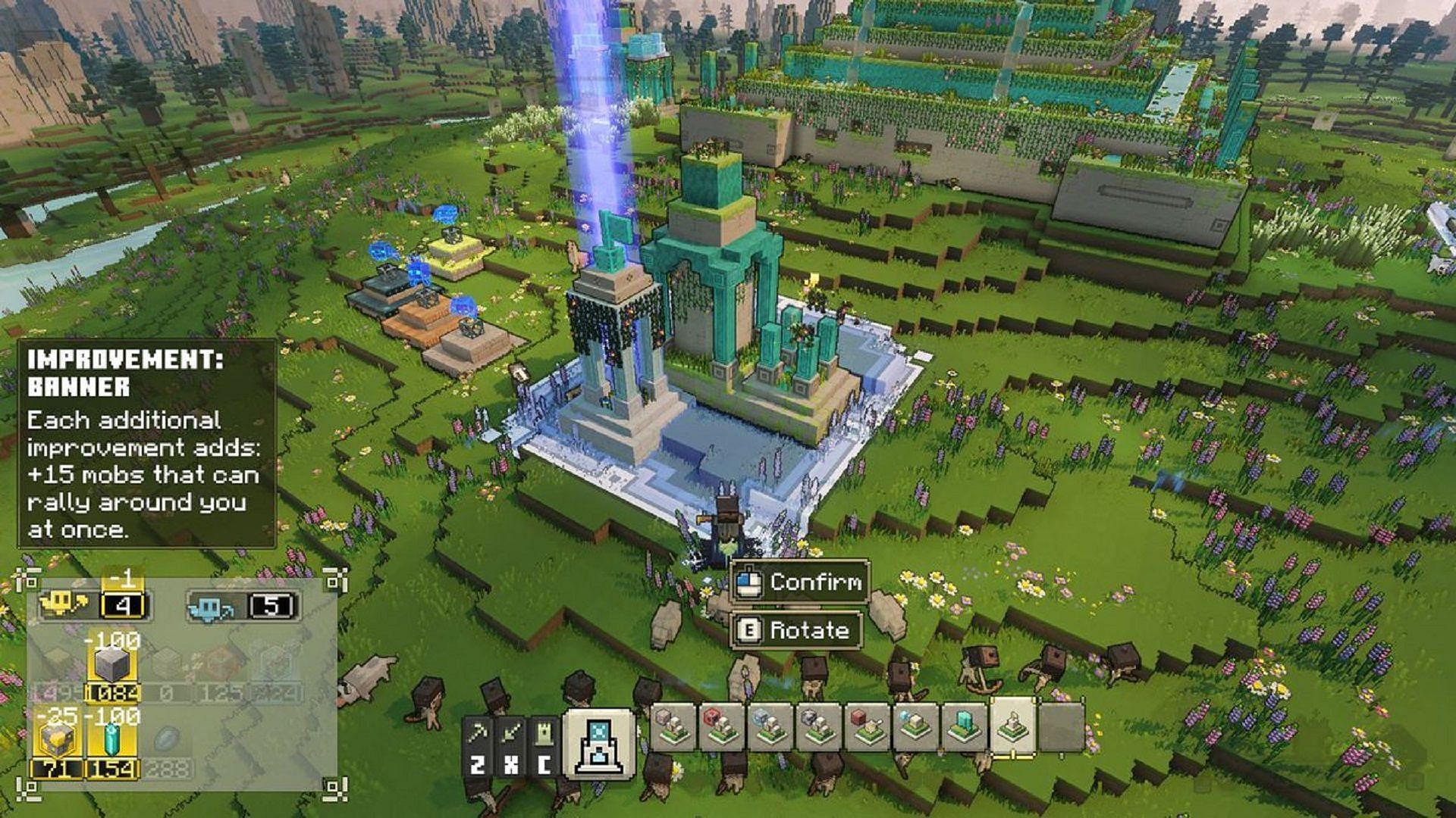 Some improvements in Minecraft Legends are far superior to others (Image via Mojang)