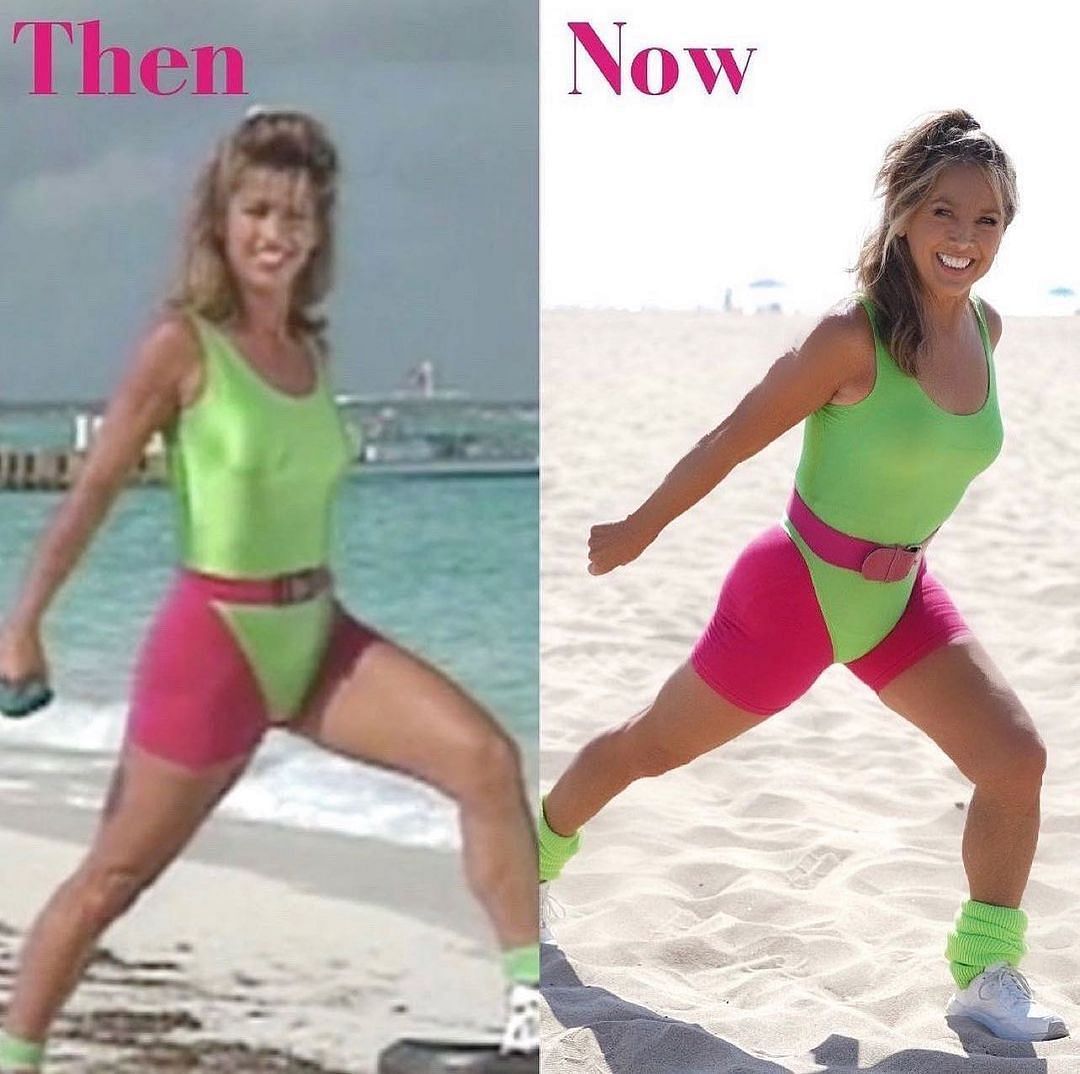 Austin replicating her 30 year old photoshoot (Image via instagram/deniseaustin)