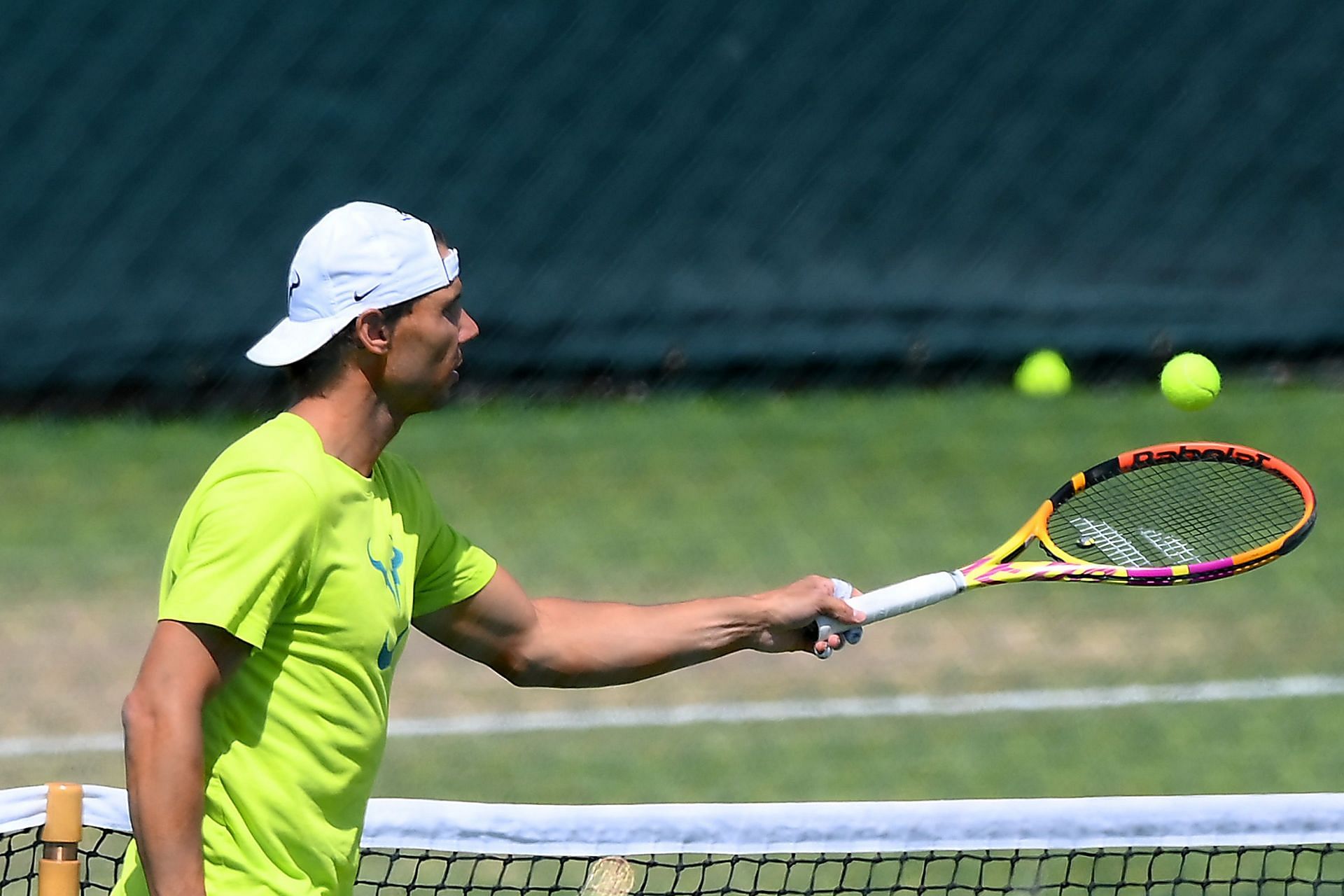 A training sesson at the Wimbledon in 2022.