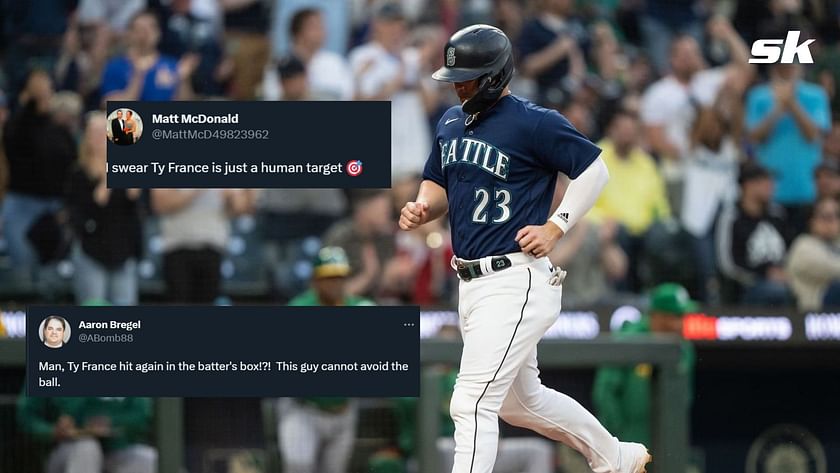 I am now the worlds biggest Ty France fan. Hooked up my nephew with a bat  AND responds to fans on IG. What a classy dude. : r/Mariners