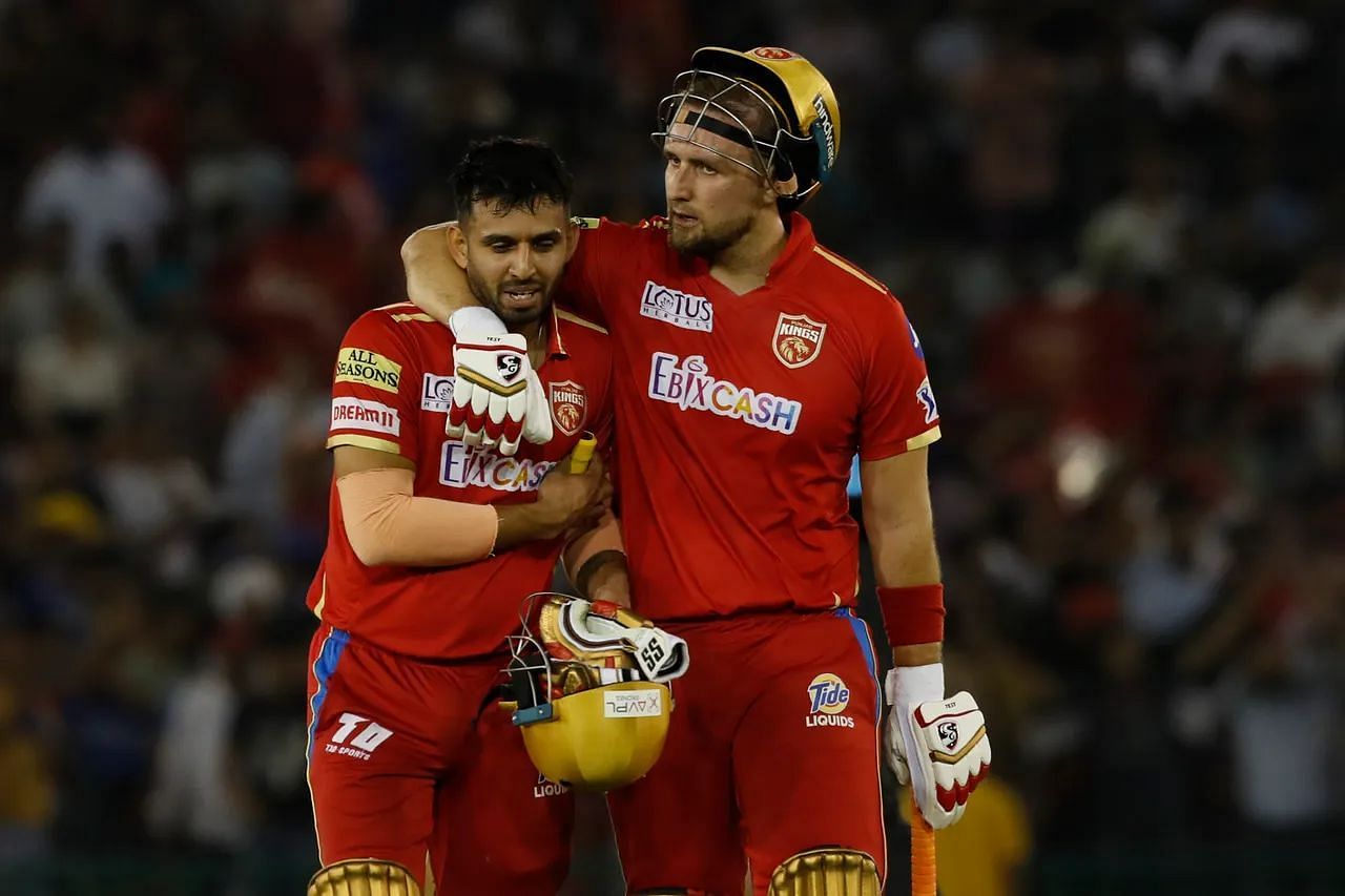 Jitesh Sharma with Liam Livingstone (Image: IPLT20.com)