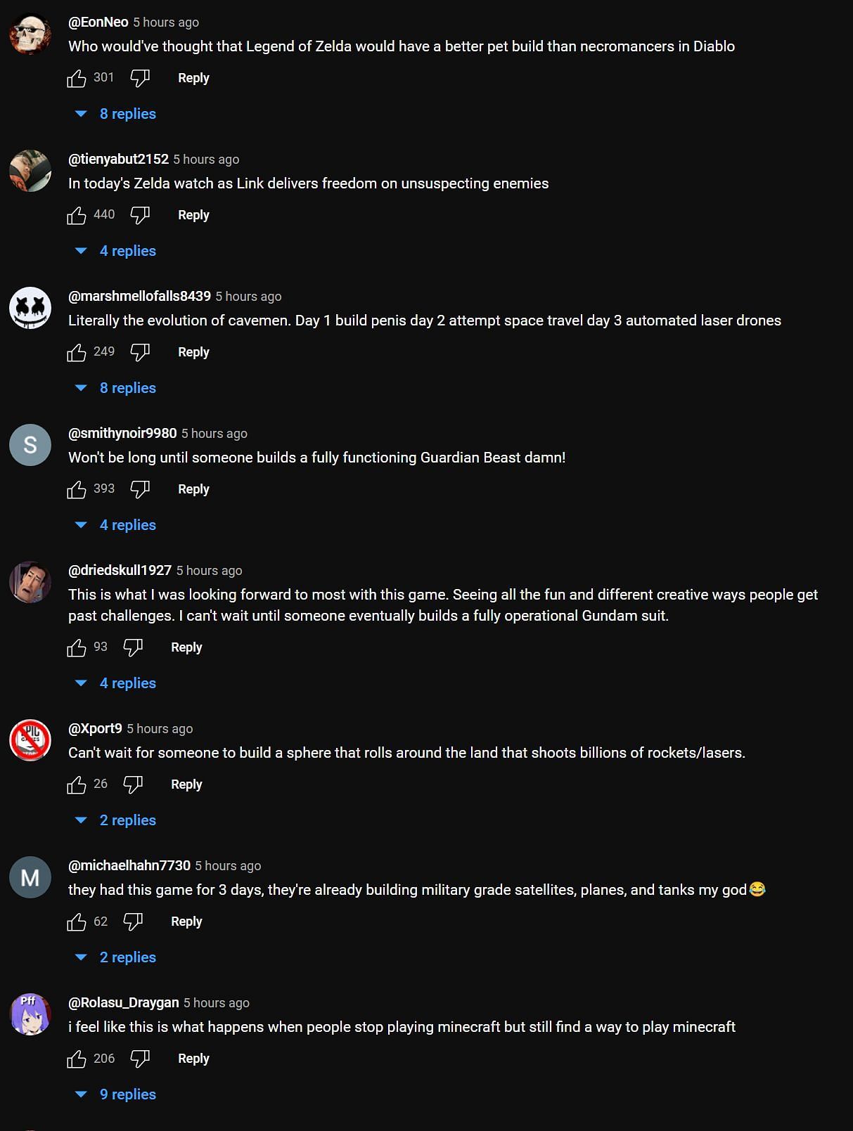 Comments under the clip on YouTube (Image via Asmongold Clips/ YouTube)