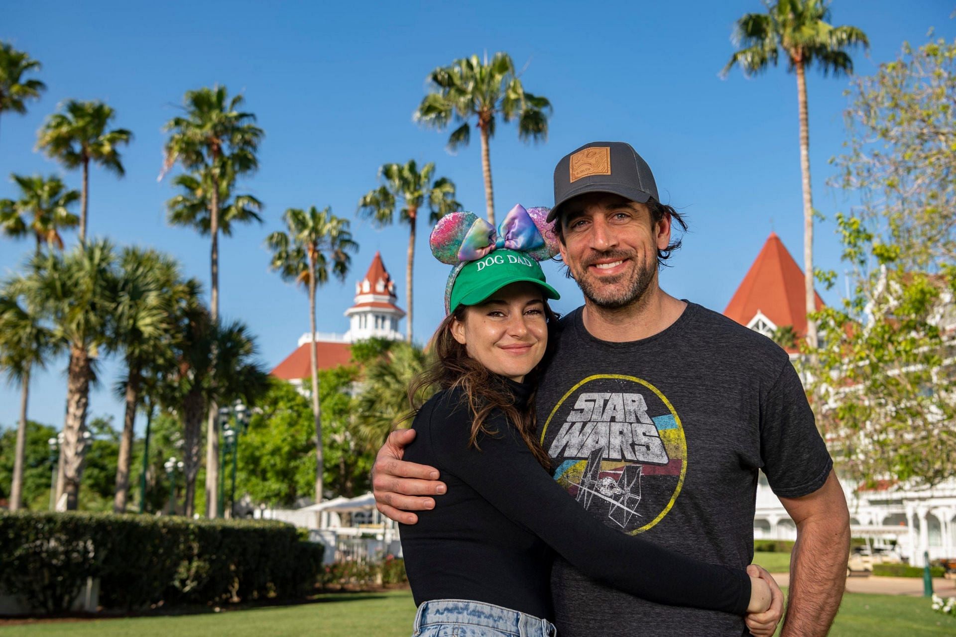 From 2021 to 2022, Aaron Rodgers was engaled to Shailene Woodley (image via Matt Stroshane/Green Bay Press Gazette)