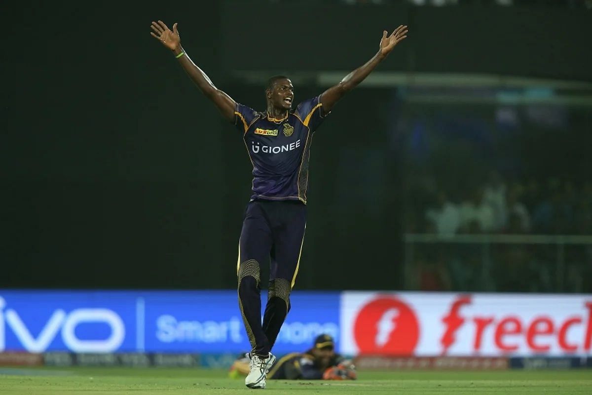Jason Holder during his stint with KKR. (Pic: BCCI)