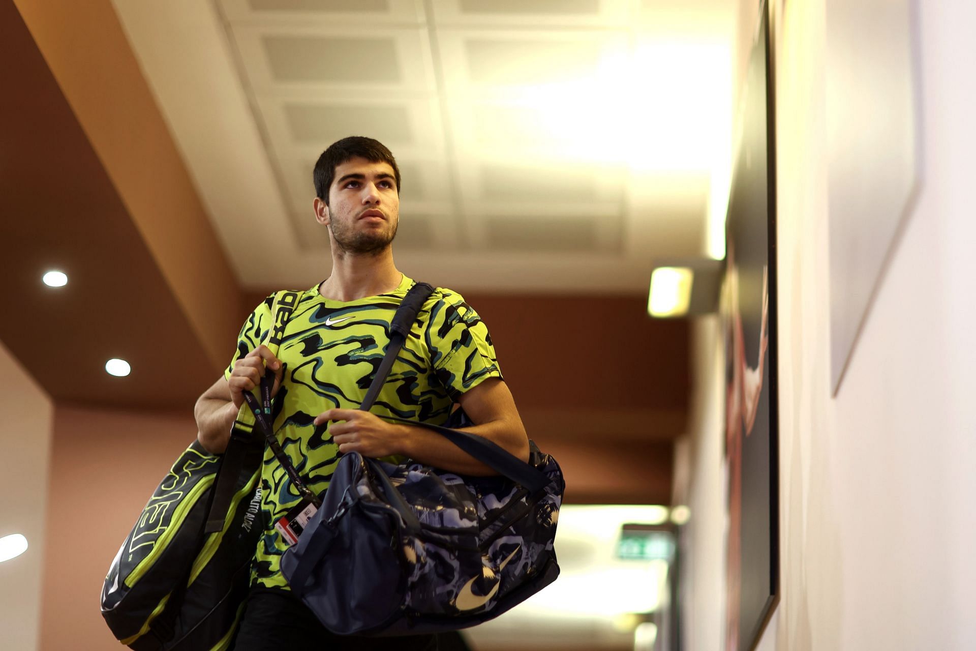 Carlos Alcaraz at the Italian Open.