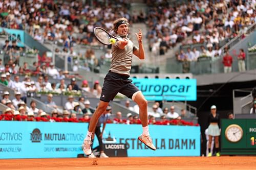 Alexander Zverev at the 2023 Madrid Open.