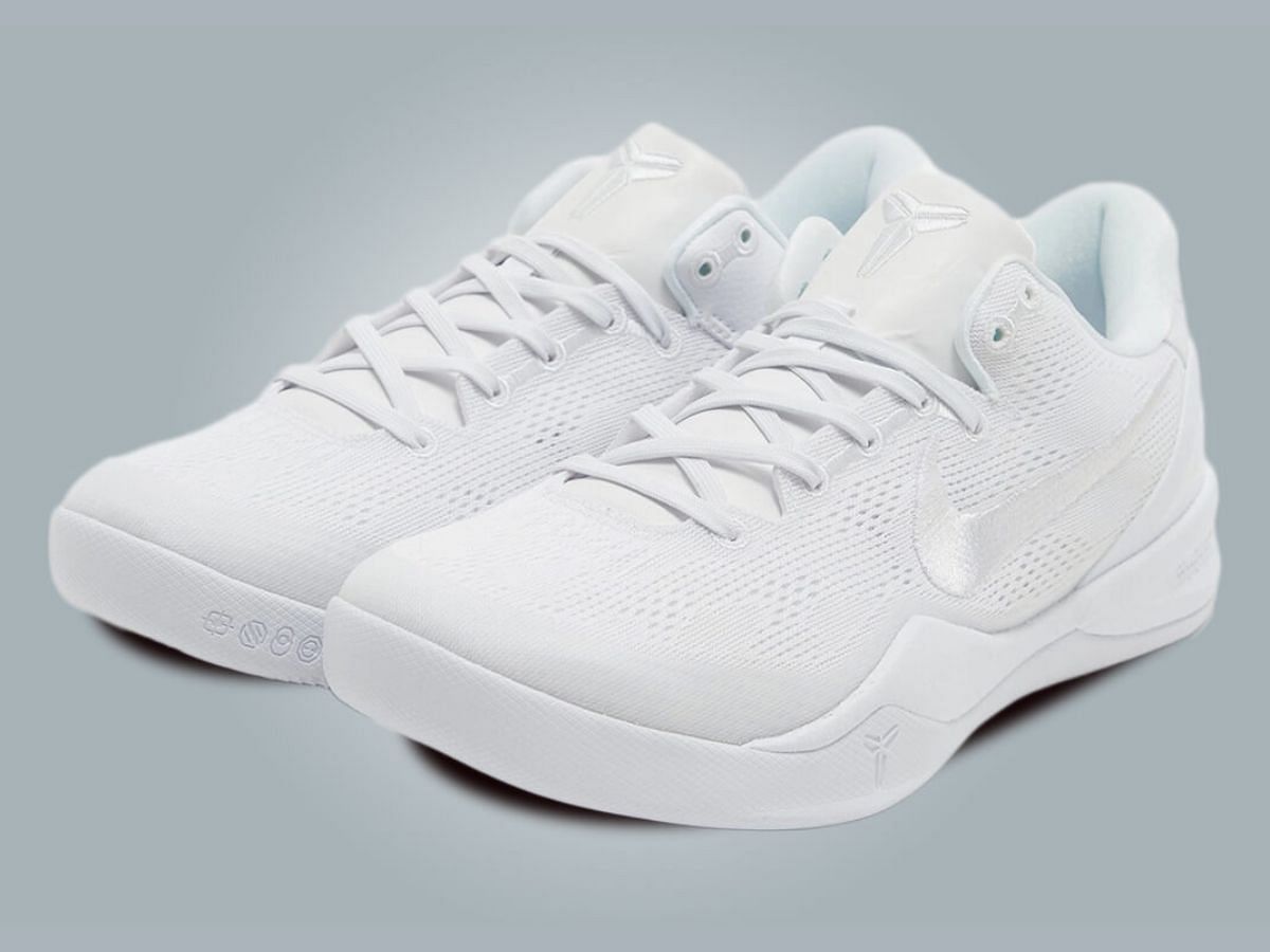 White: Nike Kobe 8 Protro “Triple White” shoes: Where to get