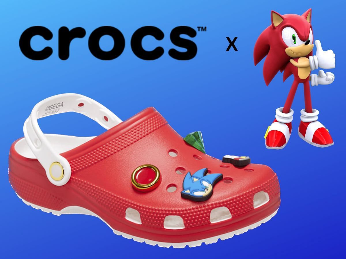 Sega x Crocs collab clogs (Image via Sportskeeda)