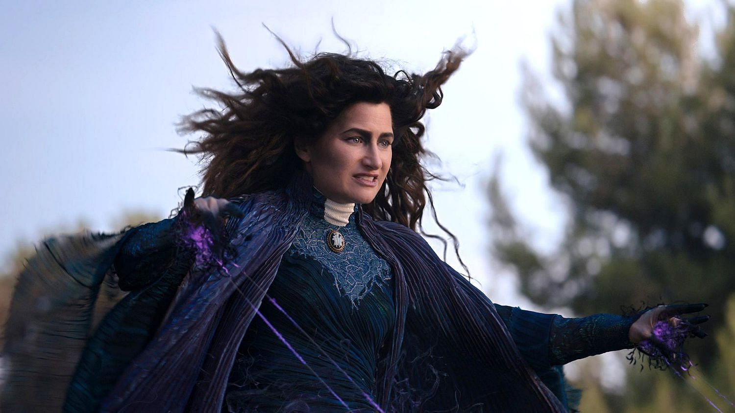 Kathryn Hahn is set to mesmerize fans once again in the extended Disney+ series Agatha: Coven of Chaos (Image via Marvel Studios)