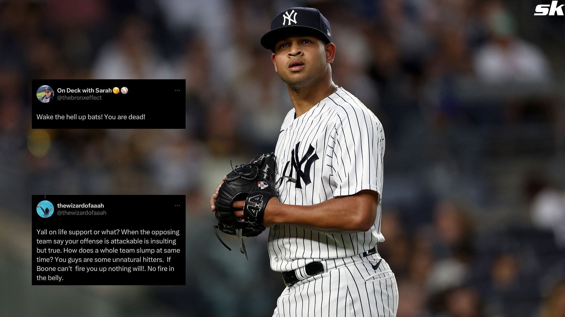 Randy Vasquez of the New York Yankees is pulled from the game in the fifth inning against the San Diego Padres