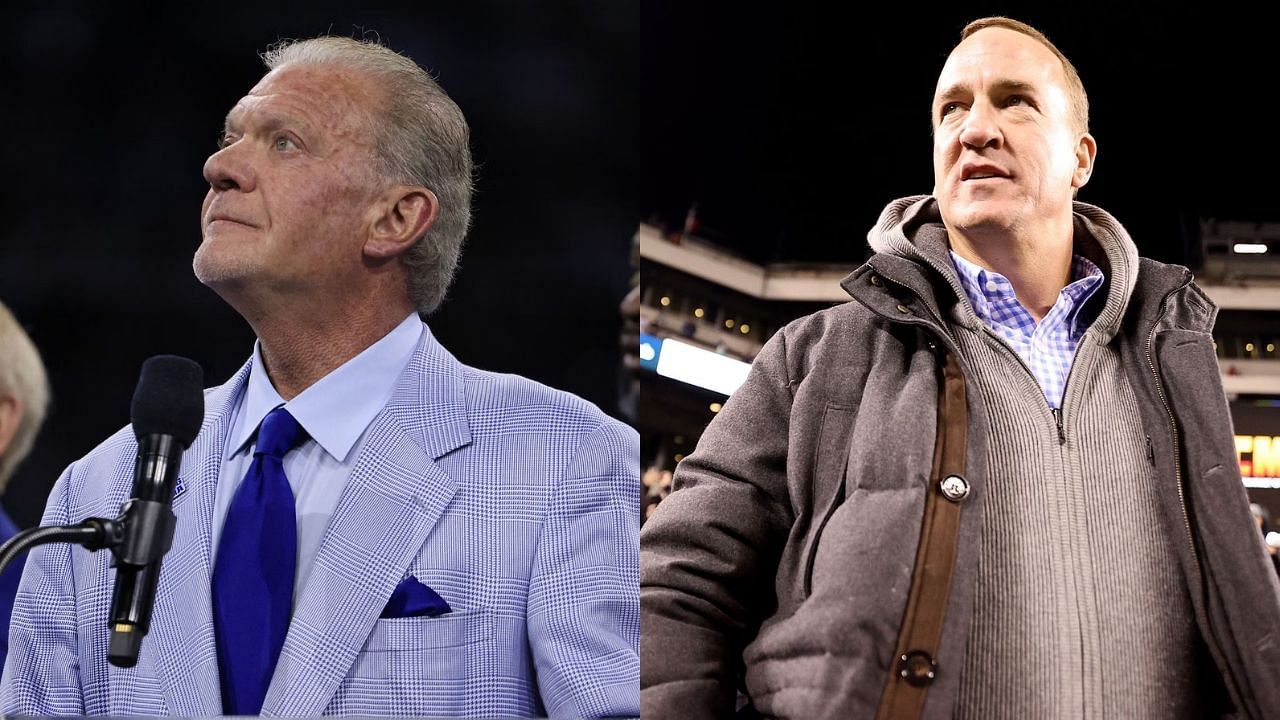 Indianapolis Colts owner Jim Irsay once surprisingly excluded his franchise QB Peyton Manning from a top players list (images via Getty)