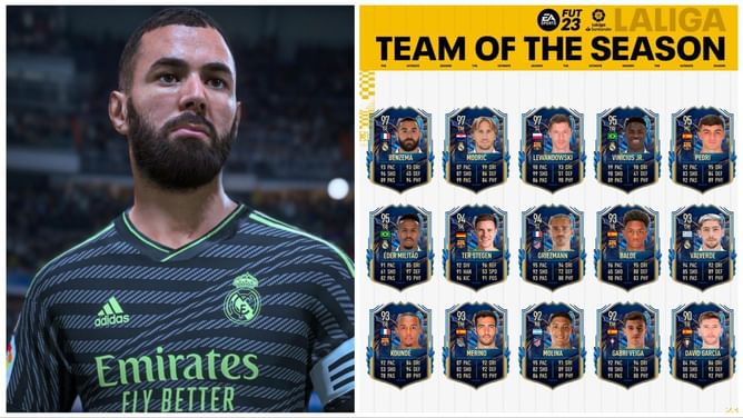 EA Sports reveals FIFA 23 La Liga TOTS players, Lewandowski and Benzema lead the charge