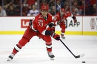 Ondrej Kase #73 of the Carolina Hurricanes