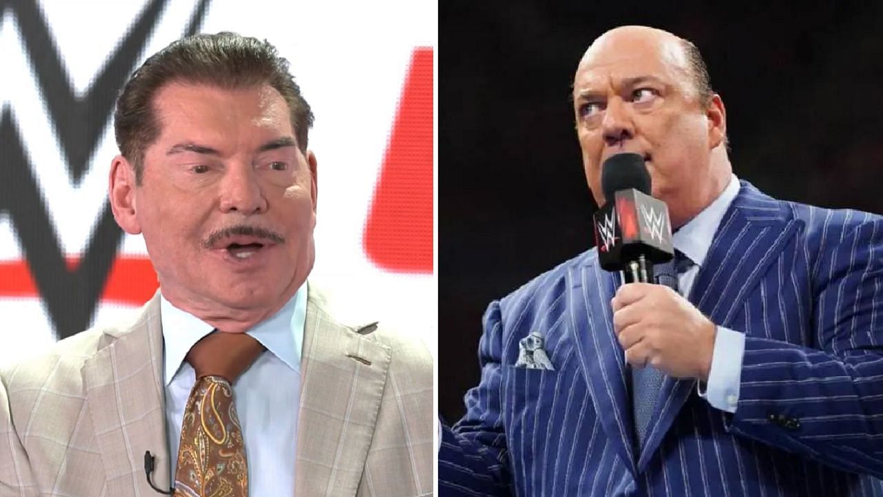 Vince McMahon (left); Paul Heyman (right)