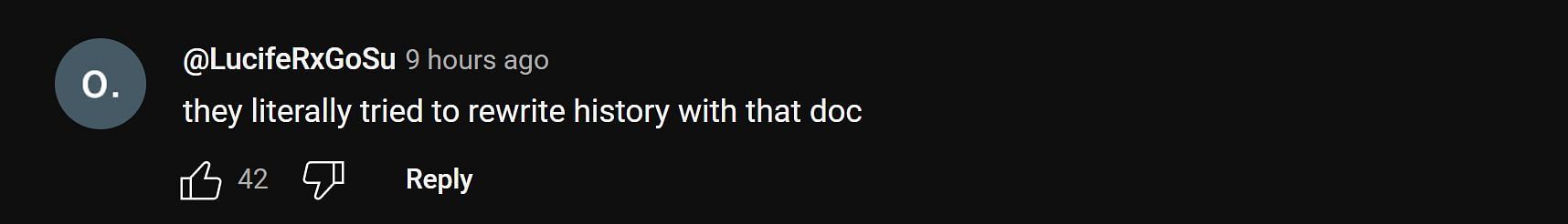 The YouTube community weighing in on the streamer&#039;s clip about the controversial Netflix docu-series 2/3 (Image via xQc Clips YouTube)