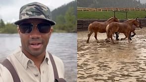 In Photos: Russell Wilson's Memorial Day Weekend included a countryside fishing trip with family