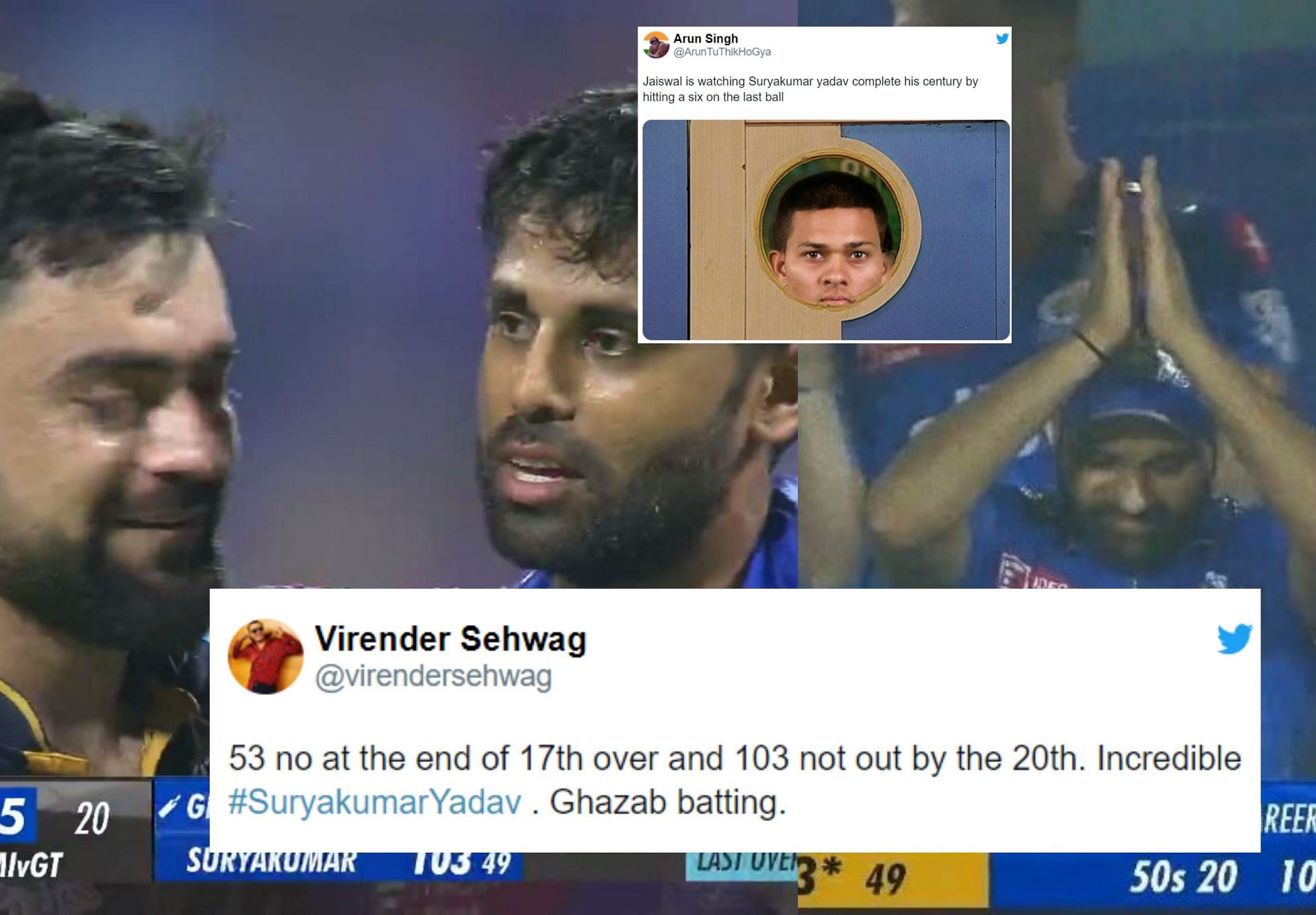 Fans hail Suryakumar Yadav for his century on Friday. 
