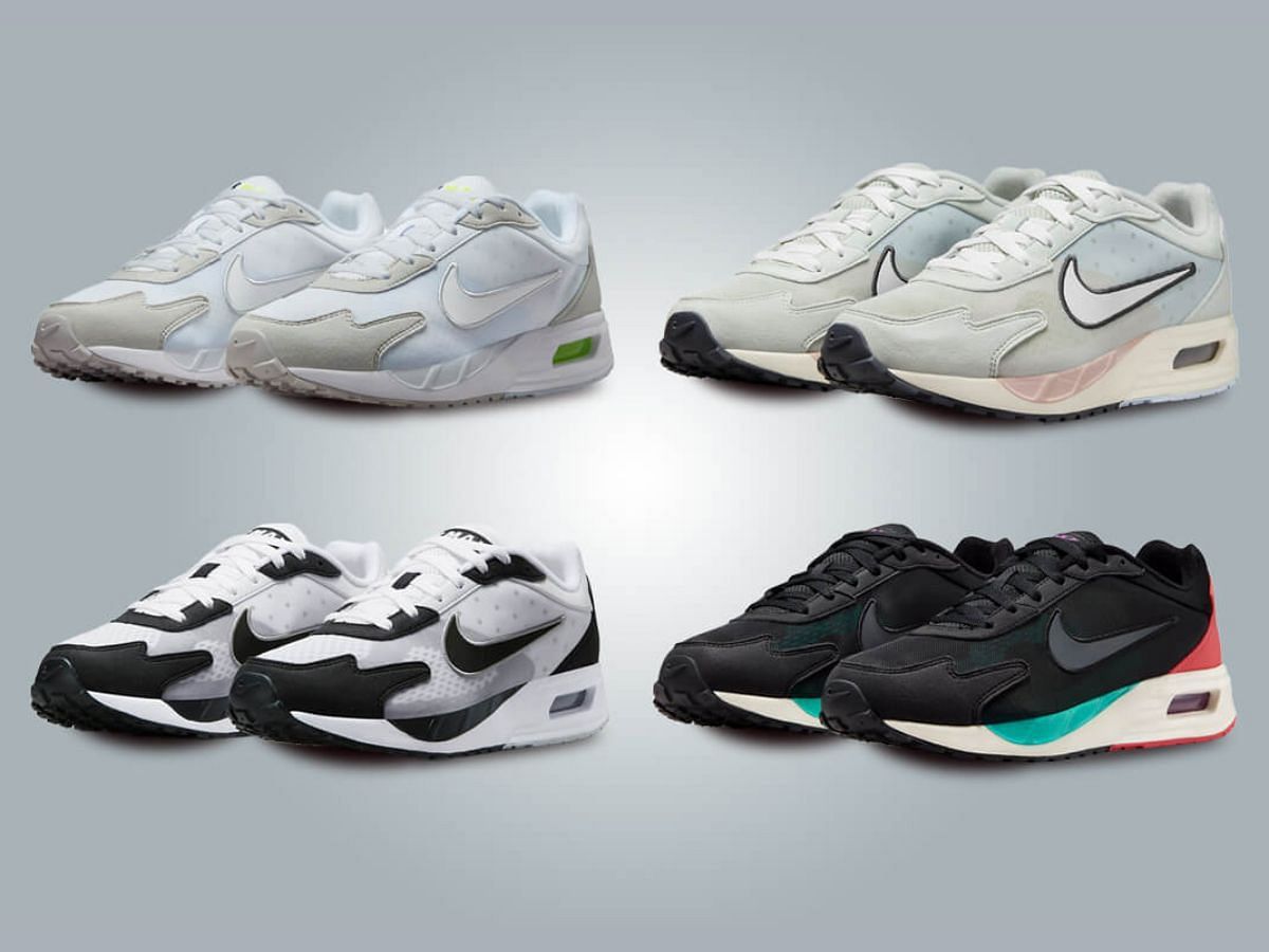 Take a closer look at the four colorways of the new sneakers (Image via Sole Retriever)