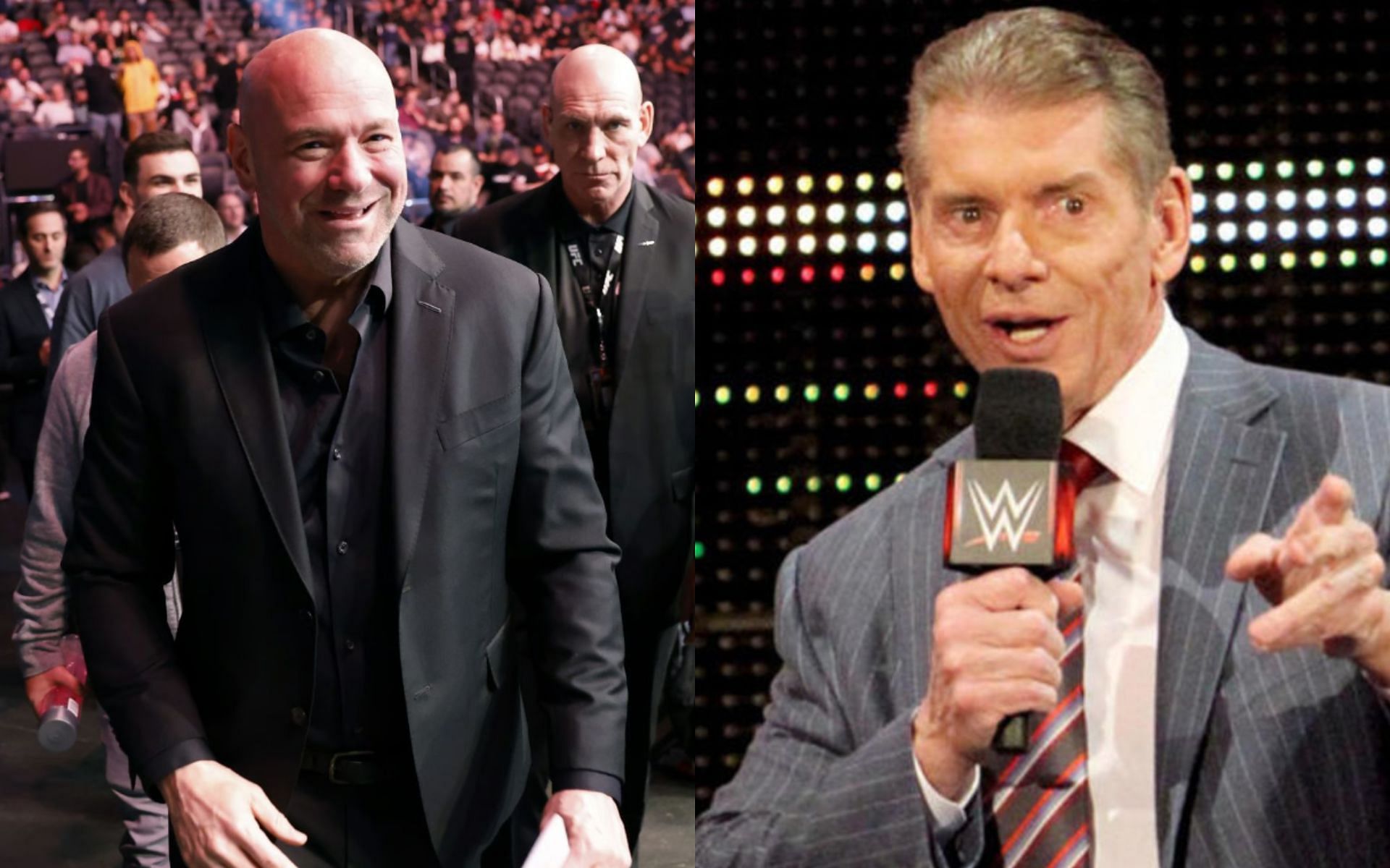 WWE-UFC merger | Dana White (Left) and Vince McMahon (Right) [Images via: @WrestlingNewsCo on Twitter]