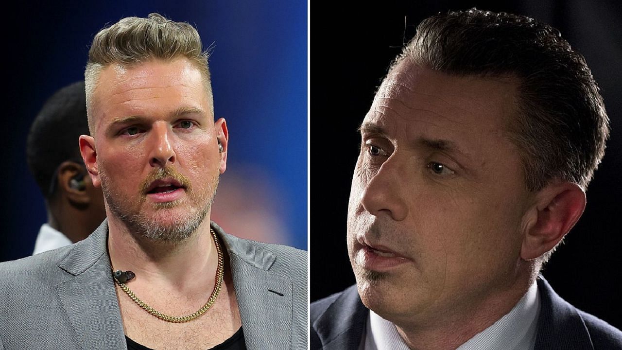 Pat McAfee (left); Michael Cole (right)