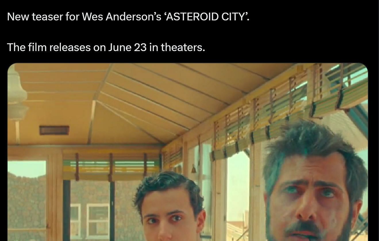 Discussing Film&#039;s post about Wes Anderson&#039;s upcoming film (Image via Twitter)