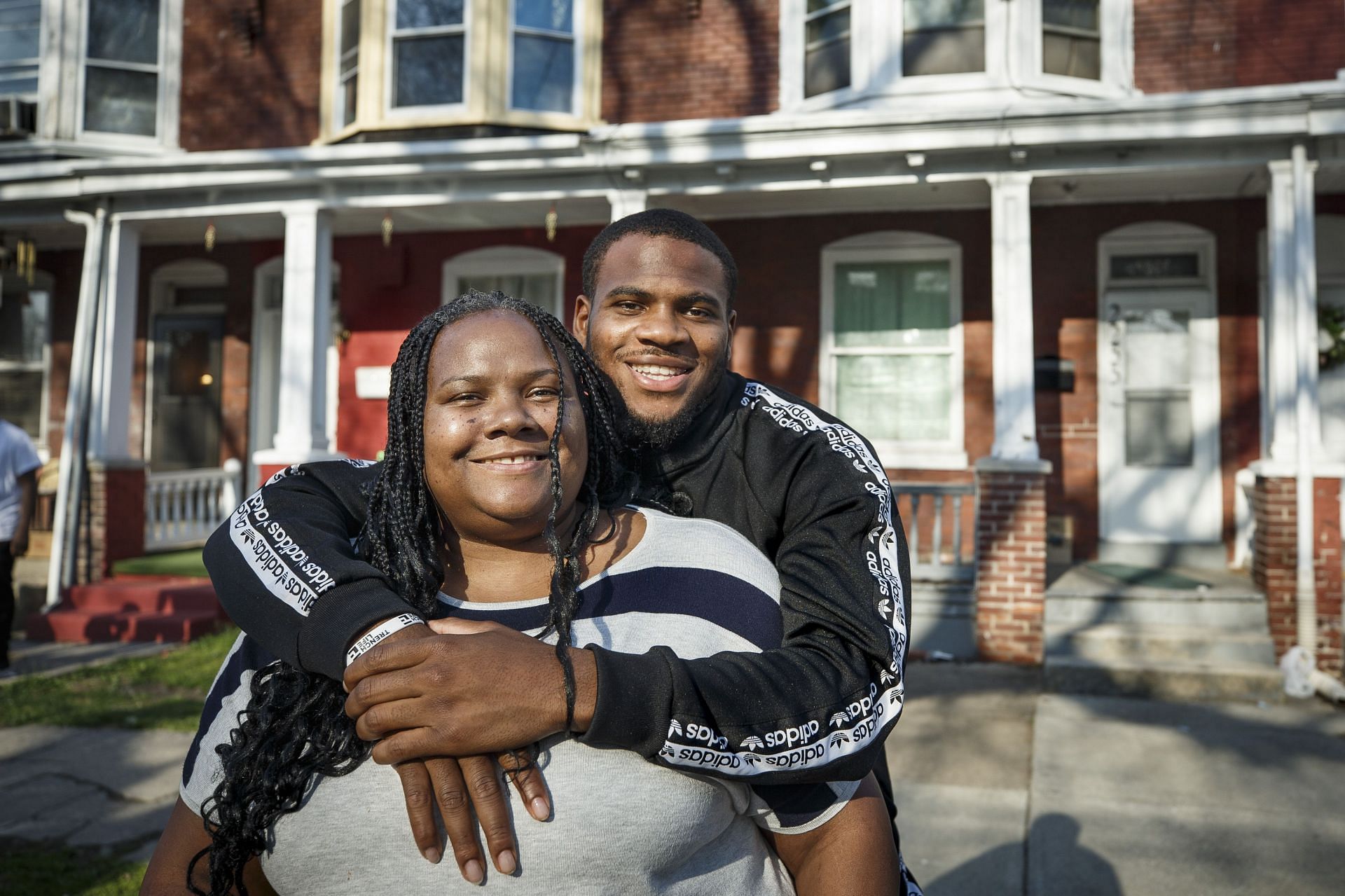 Micah Parsons and his mother