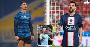 Erling Haaland provides clear response when asked to choose between Cristiano Ronaldo's right foot and Lionel Messi's left foot