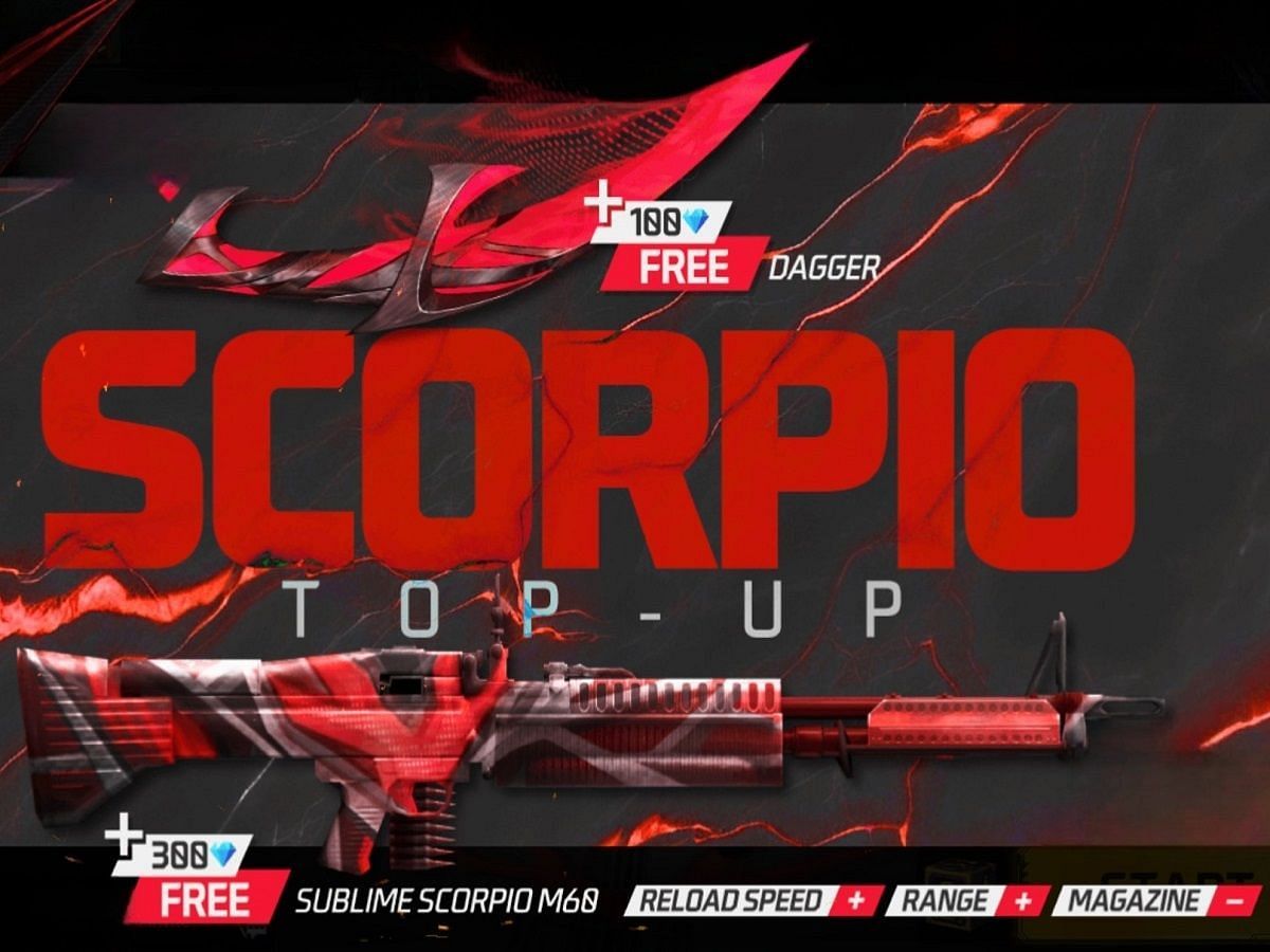 New Scorpio Top-Up has started in Free Fire MAX (Image via Garena)