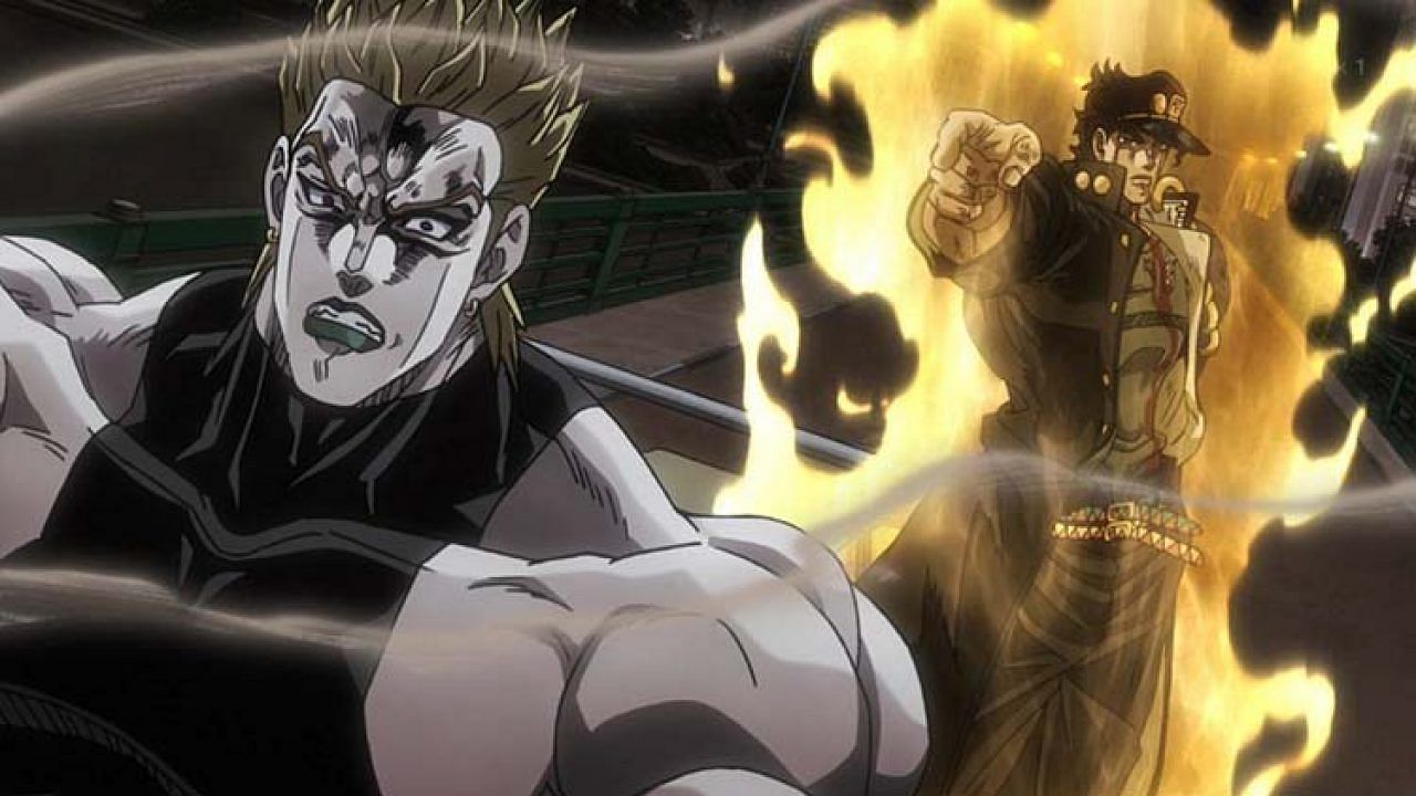 Both Dio and Jotaro can stop time (Image via David Productions).