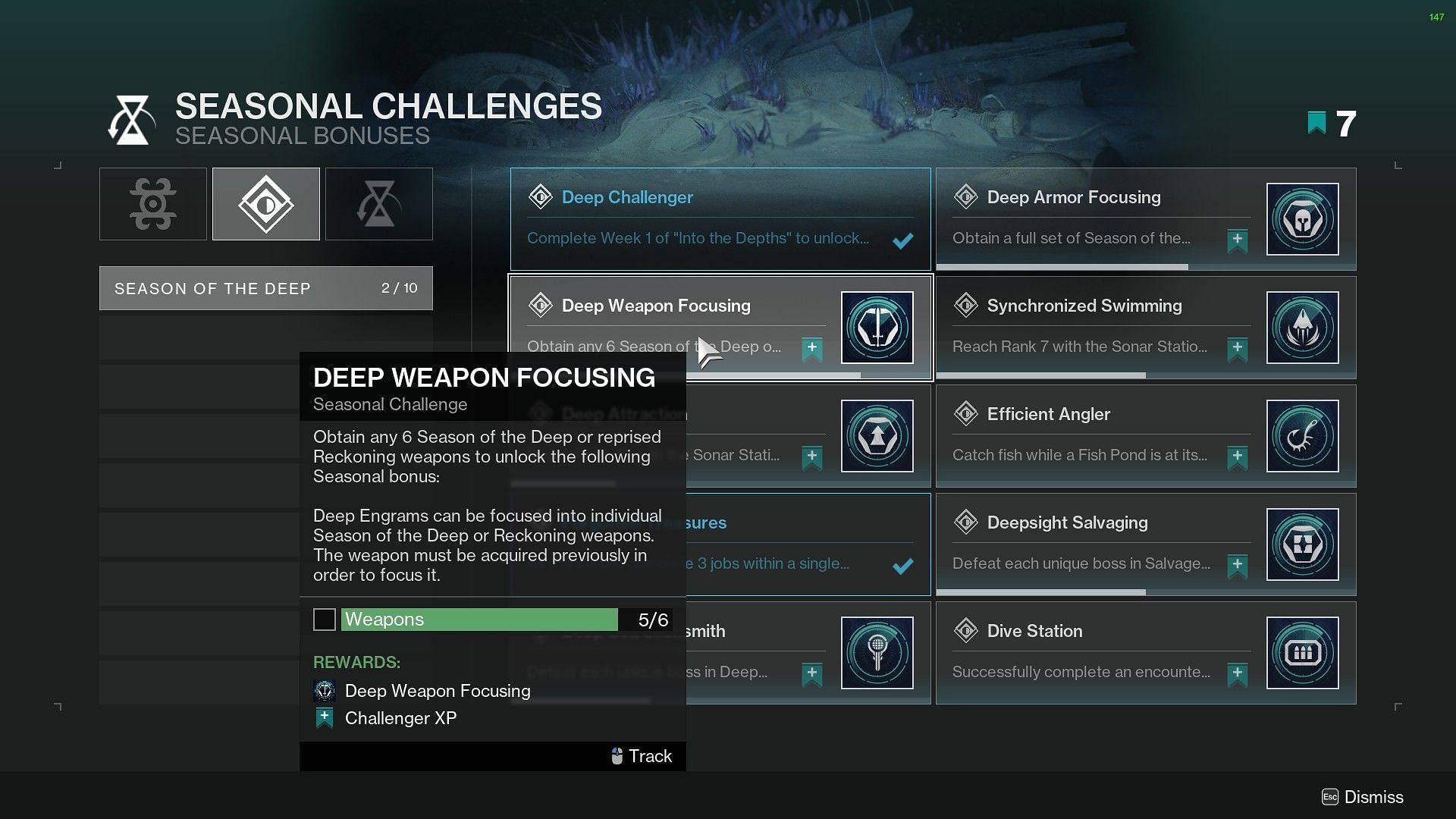 Deep weapon focusing (Image via Destiny 2)
