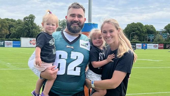 “We had to talk to our pediatrician” – Eagles star Jason Kelce reveals worry about 3-month-old daughter