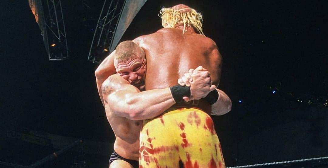 First ever Brock Lesnar vs Hulk Hogan, Source: Paul Heyman&rsquo;s Instagram