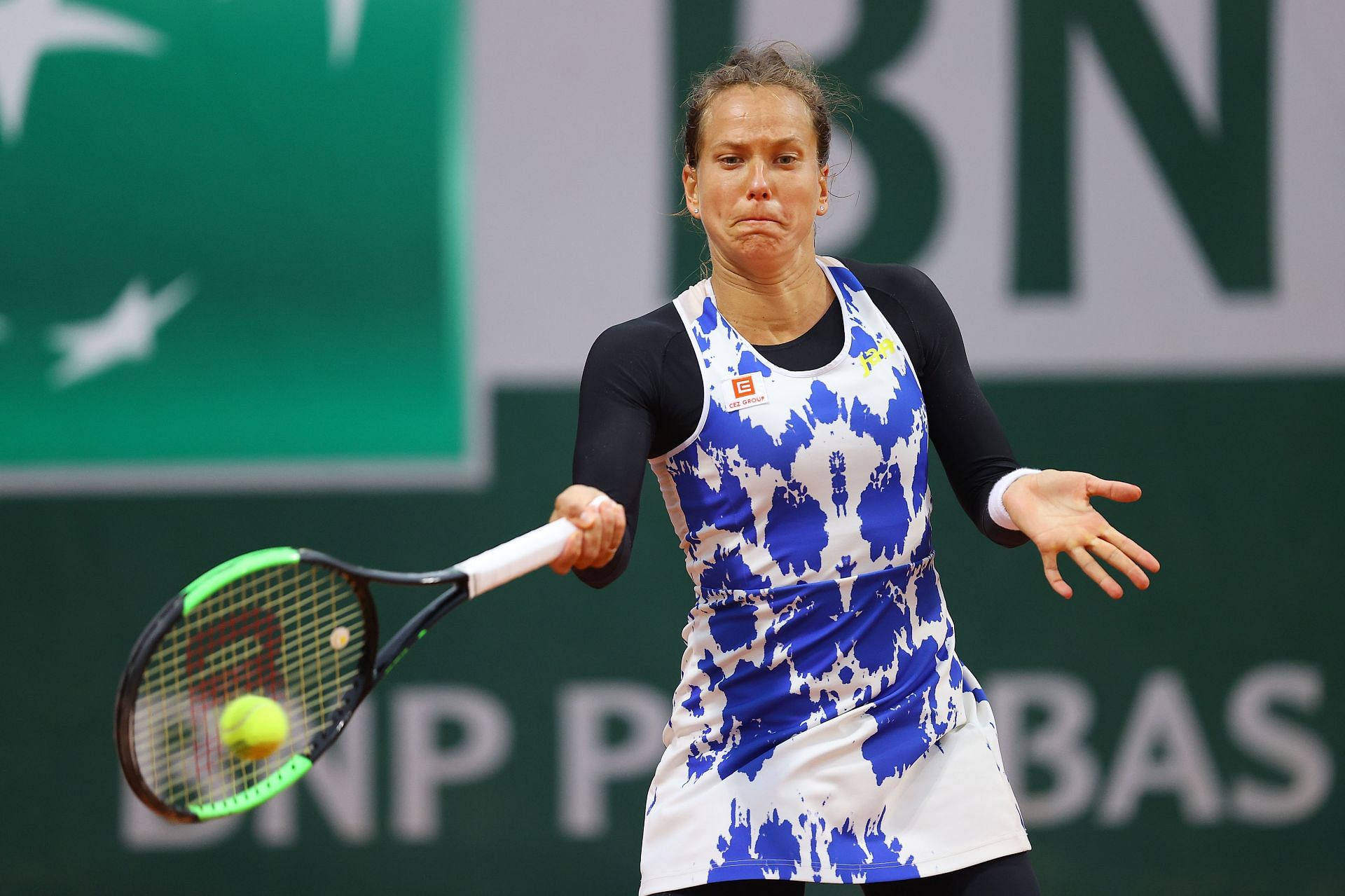Barbora Strycova at the 2020 French Open.