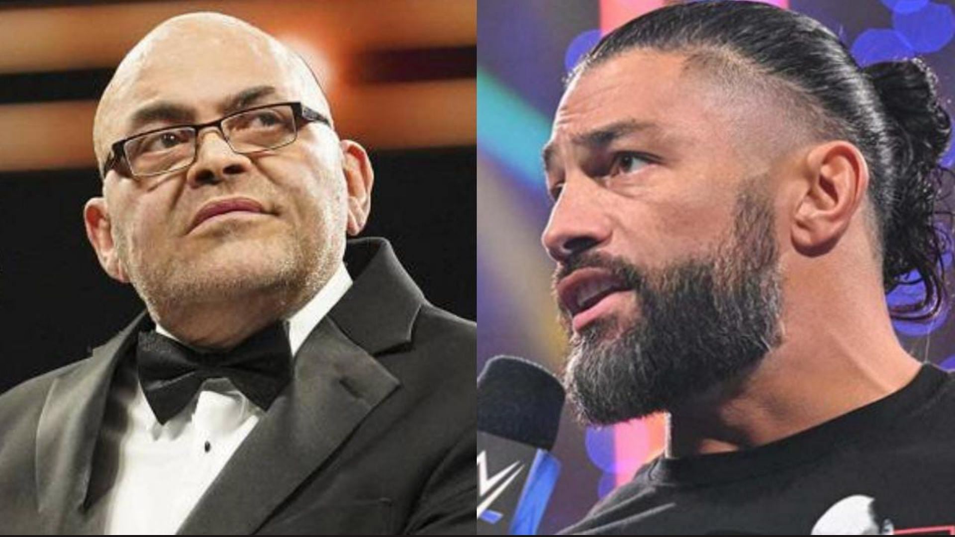 Konnan (left), Roman Reigns (right)