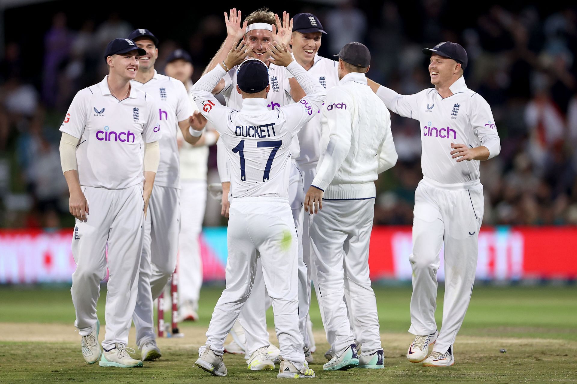 Stuart Broad celebrates a wicket during the New Zealand tour. (Credits: Getty