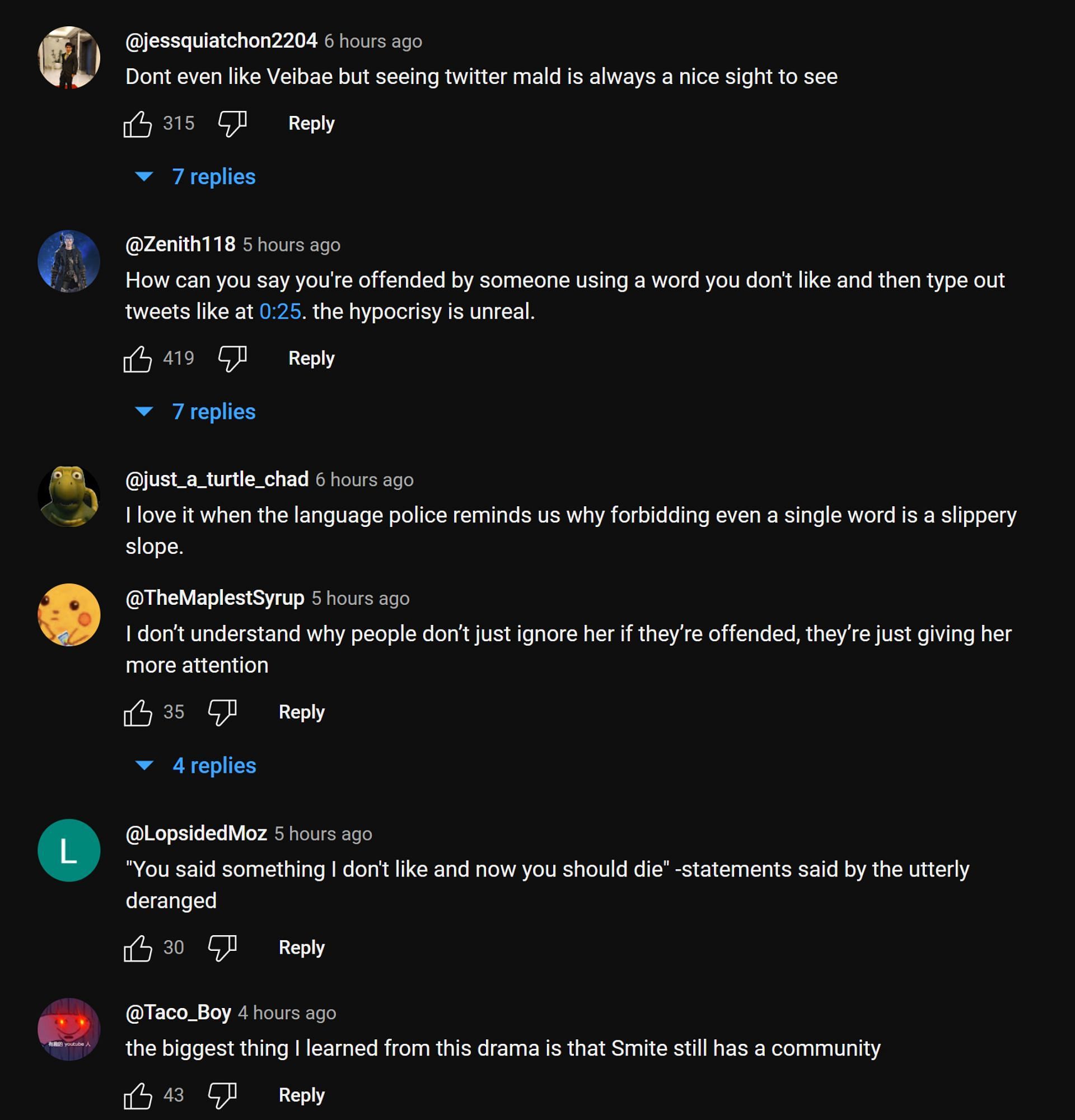 Fans in the YouTube comments section sharing their thoughts on the streamer&#039;s take (Image via Asmongold Clips/YouTube)