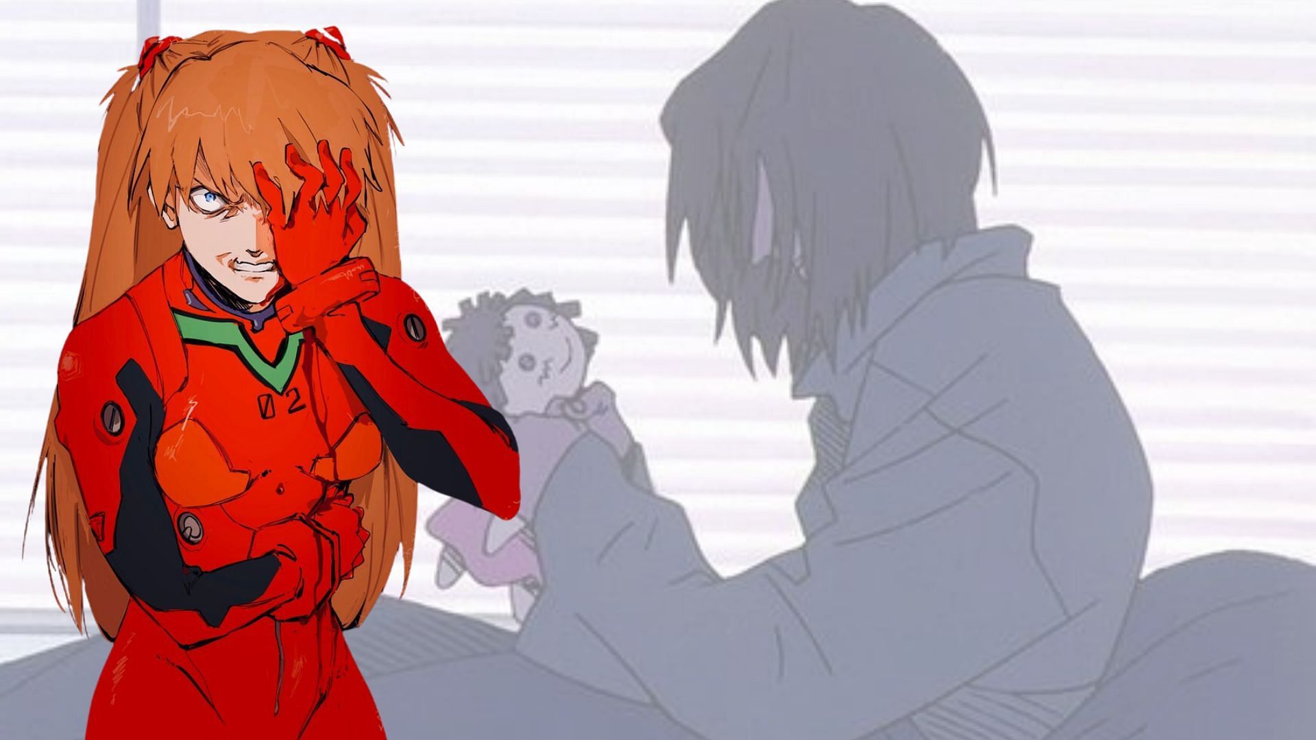 Asuka and her mother as seen in the Neon Genesis Evangelion (Image via Sportskeeda)