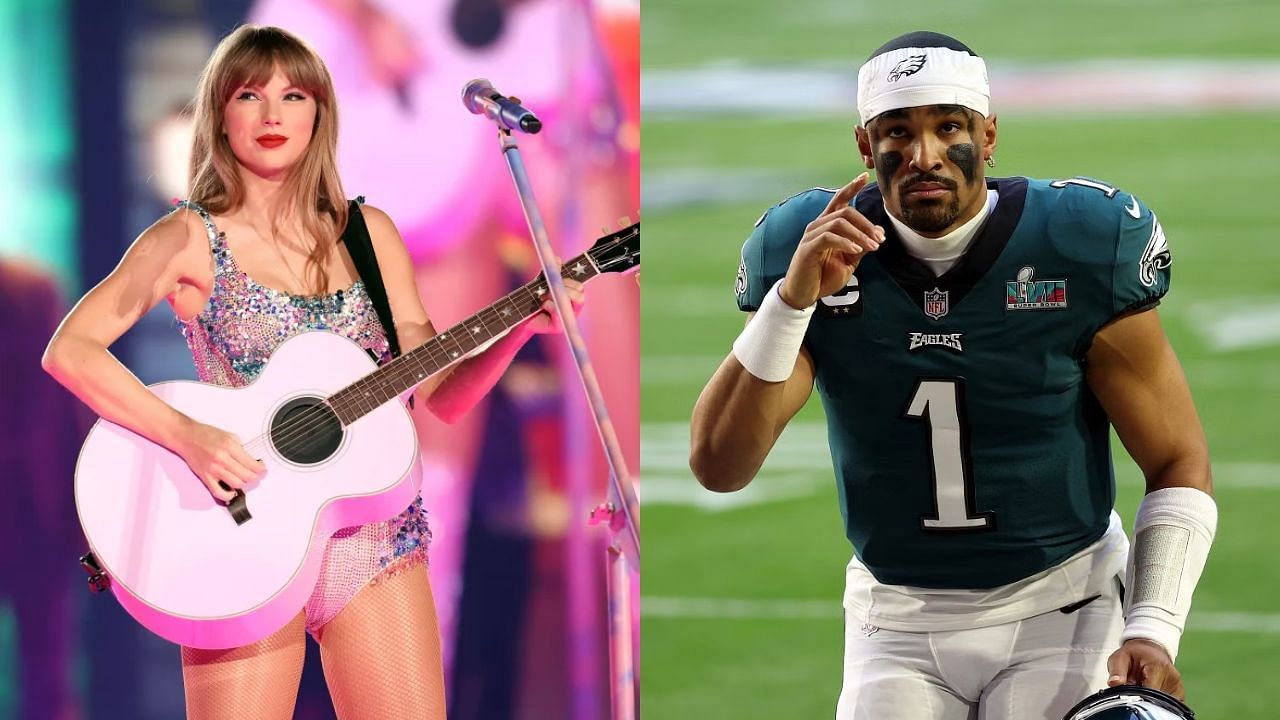 Taylor Swift and Jalen Hurts