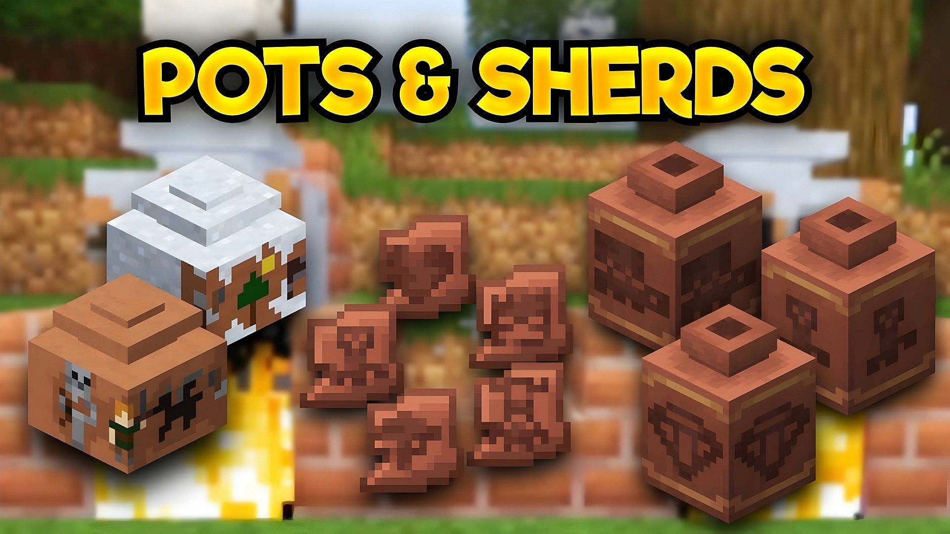 Minecraft 1.20 adds pottery sherds and decorated parts for its archeology gameplay (Image via Ibxtoycat/YouTube)