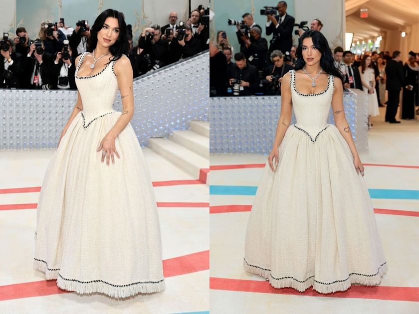 Dua Lipa saving the met gala: Fans react to the pop star's vintage Chanel  gown for Met Gala 2023