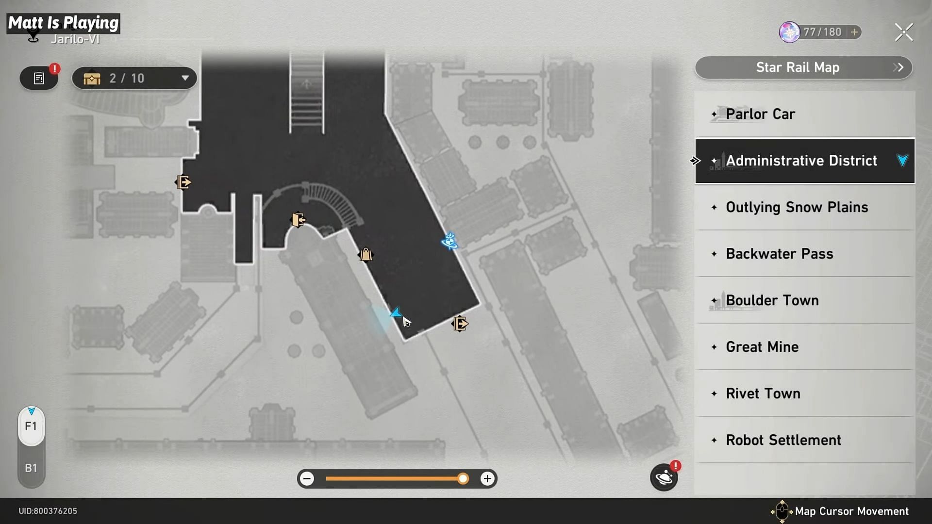 The location of the first wanted poster in the in-game map (Image via YouTube/Matt is Playing)