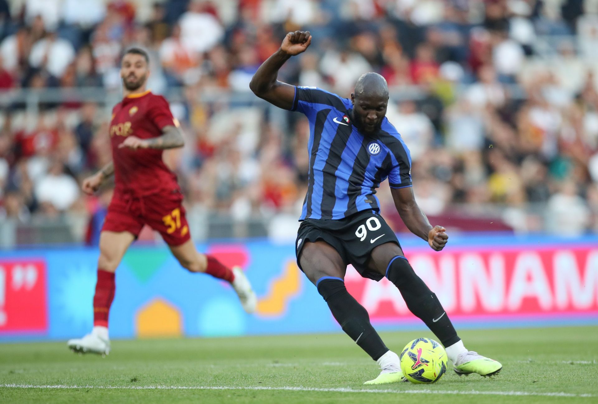 Romelu Lukaku is on loan at Inter Milan.